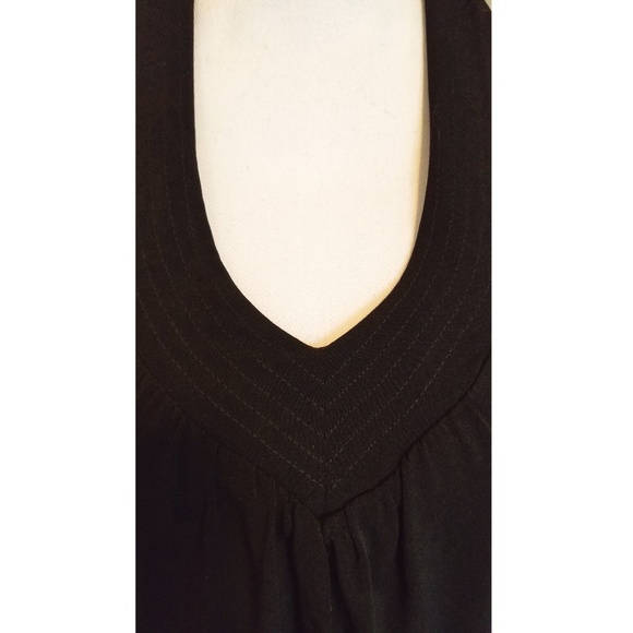 Black Halter, Fitted-Bottom Dress - Picture 3 of 7